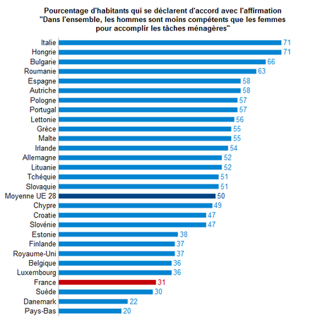 hommes compétence ménage par pays