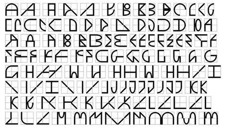 1 jeu de 9 cartes = 1 typo