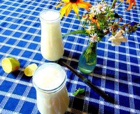 Breuvage au lait de coco et à la lime