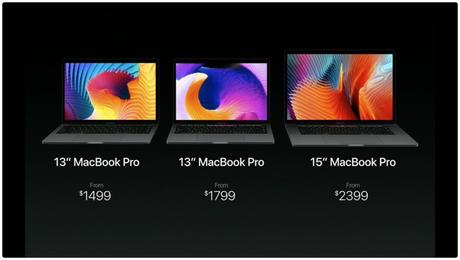 Apple a présenté ses nouveaux MacBook 13 et 15 pouces