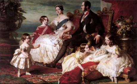 Victoria, Albert et leurs enfants, par Winterhalter en 1846 - Royal Collection, Buckingham palace