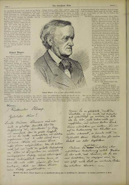 La mort de Wagner dans Das interessante Blatt du 22 février 1883