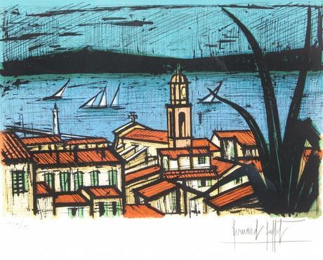 buffet-bernard-les-toits-de-saint-tropez-lithographie-44-x-59-cm-1024x828