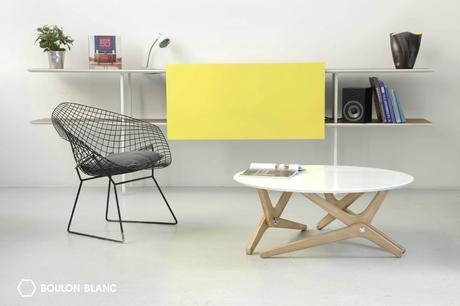 Boulon Blanc transforme votre interieur - Table basse transformable
