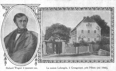 Wagner 1846: Lohengrinhaus - La maison Lohengrin à Graupa