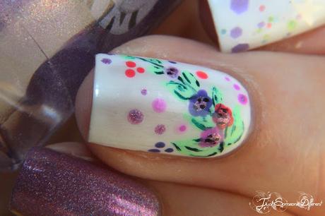 Douceur automnale - Purple Rain et petites fleurs
