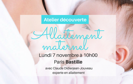 Un atelier gratuit sur l’allaitement maternel sur Paris !