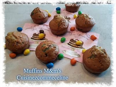 Recette Muffins M&m's rapide