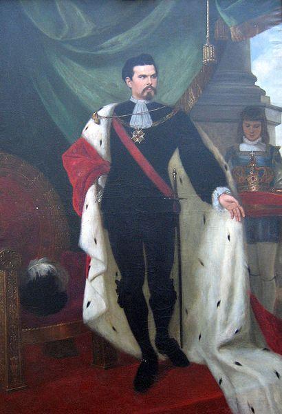 Portrait du Roi Louis II de Bavière par Heinrich Dendl