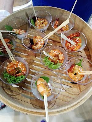 Gambas laquées à la sauce Yakitori