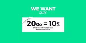 RED by SFR : 10€/mois à vie pour 20 Go en 4G