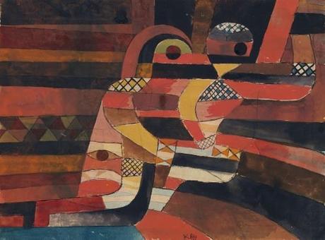 Paul Klee (Swiss, 1879-1940), The Lovers, 1920. Gouache and graphite on paper, 24.8 x 40.6 cm. The Metropolitan Museum of Art, New York.