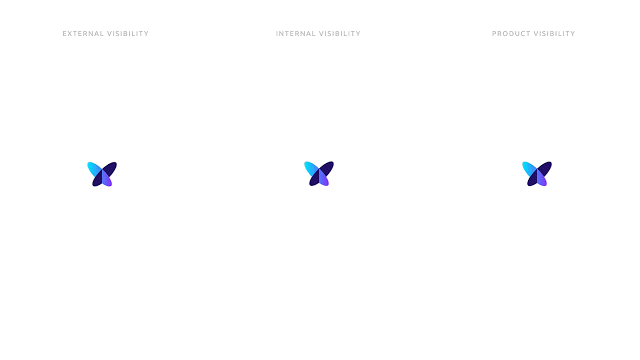 Logo papillon elliptique