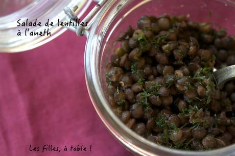 Salade de lentilles à l’aneth