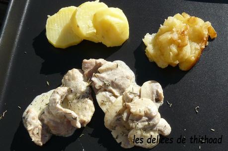 Emincé de veau pommes et Calvados