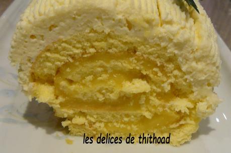  BÛCHE AU CITRON ET CHOCOLAT BLANC (cours de cuisine octobre 2016)