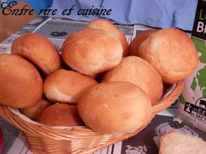 Petits pains au Yaourt {sans oeuf}
