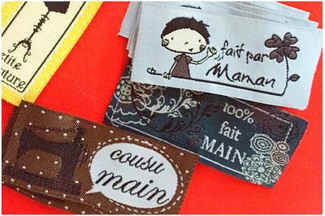 Étiquettes pour couture