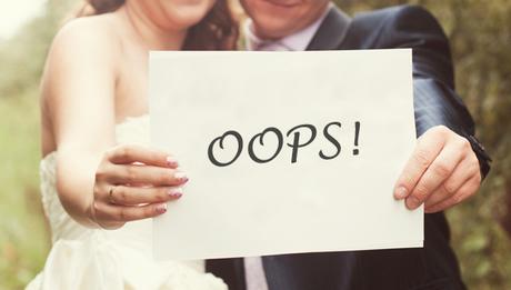 Les 11 erreurs que vous commettez en organisant votre mariage!