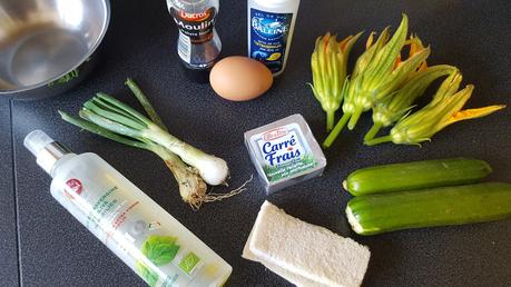 Fleurs de courgette farcies au fromage frais