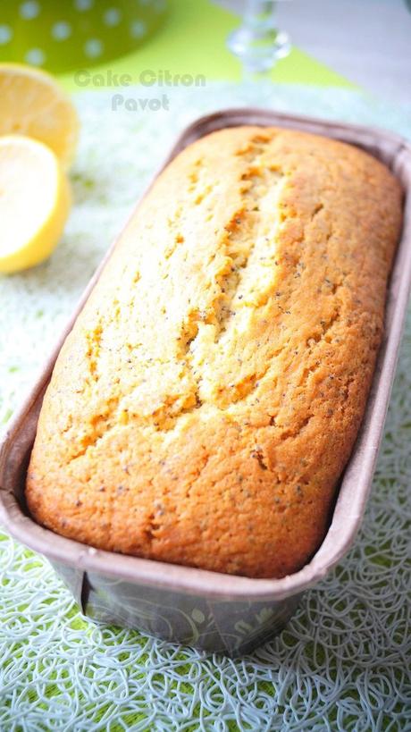 Cake au citron & aux graines de pavot
