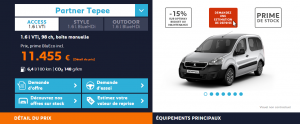 Peugeot Partner - Offre 2016