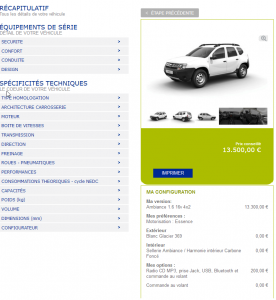 Dacia Duster - Premier prix
