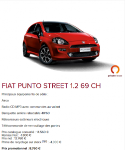 Fiat Punto - Promo 2016