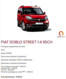 Promo - Fiat Doblo