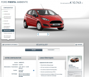 Ford Fiesta - Offre en ligne - 2016