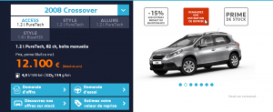 Peugeot 2008 - Offre de prix en ligne