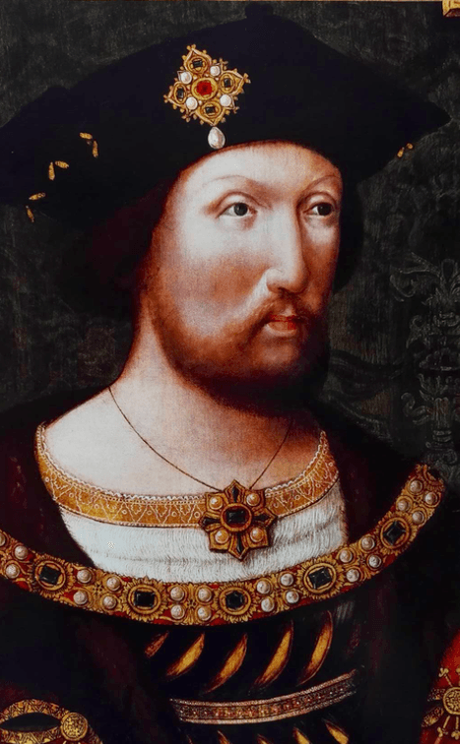Henry VIII par un artiste inconnu vers 1520 (London National Portrait Gallery)
