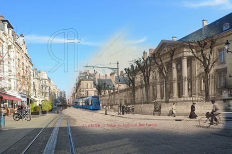 La rue Carnot vue depuis le Palais de Justice - 1906