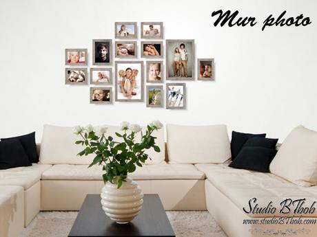 Le mur de cadres photo