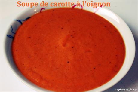 Soupe de carotte à l'oignon