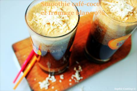 Smoothie café-coco et fromage blanc 0%