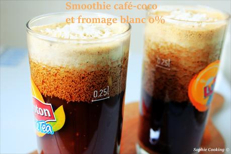 Smoothie café-coco et fromage blanc 0%