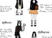 Looks d’automne Feuilles mortes touche gothique