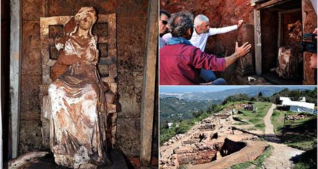 Une statue en marbre de la déesse mère Cybèle découverte en Turquie