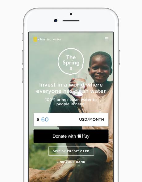 Apple Pay peut désormais servir à faire des dons
