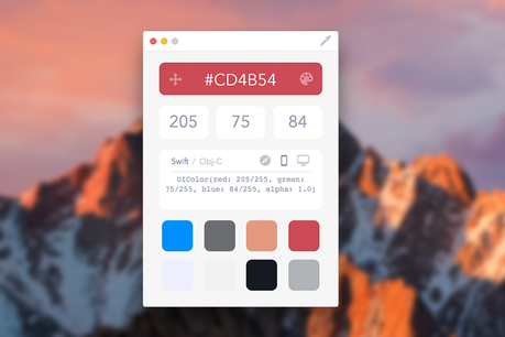 Drop Color Picker contrôle les couleurs du Mac avec Touch Bar