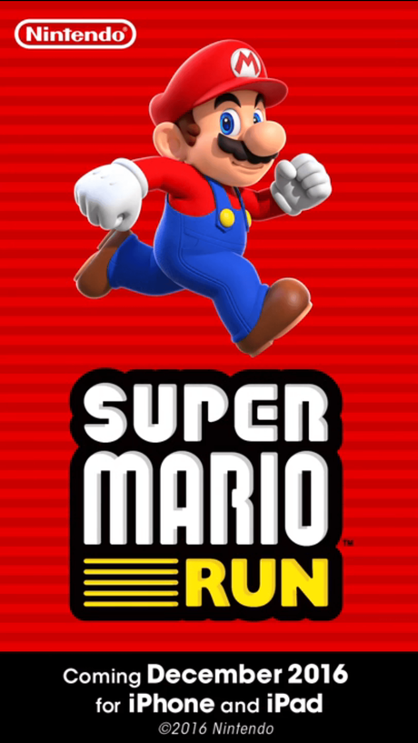 Super Mario Run débarque le 15 décembre sur l’AppStore