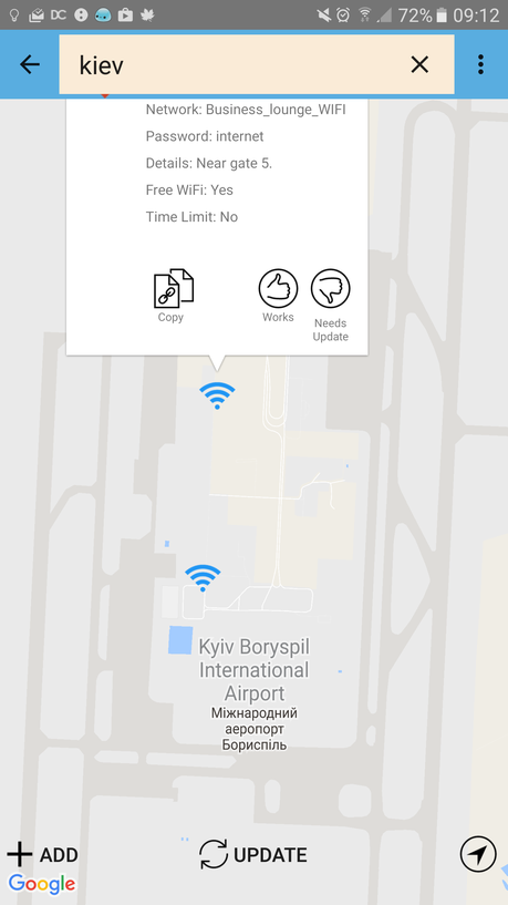 Wifox : pour détecter le Wifi (gratuit) dans les aéroports
