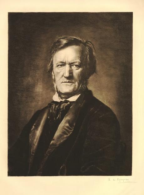 Wagner sur une plaque de cuivre dessinée et gravée par Robelio de Egusquiza