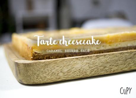 Tarte Cheesecake au caramel beurre salé à la pomme / Défi cuisine Américaine Tarte Cheesecake au caramel beurre salé à la pomme / Défi cuisine Américaine