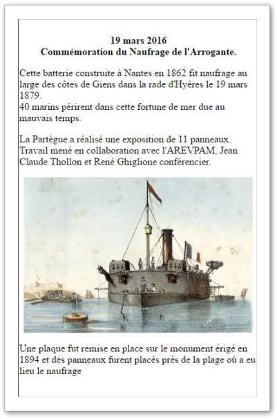 Le naufrage de l'Arrogante