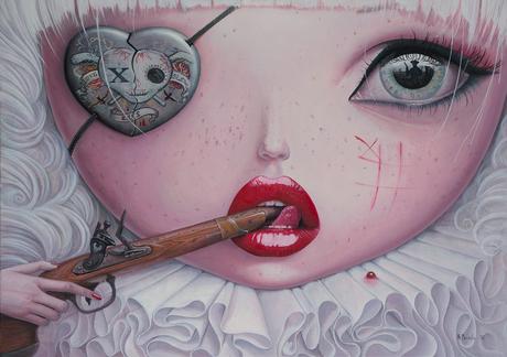 Adrian Borda – Love Slowly Kills IV – Oil on canvas 50x70cm