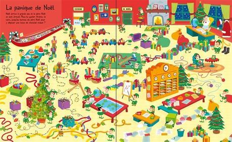 Jouer et découvrir #46 – Labyrinthes de Noël (Usborne – dès 5 ans)