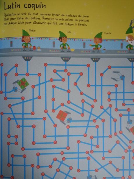 Jouer et découvrir #46 – Labyrinthes de Noël (Usborne – dès 5 ans)
