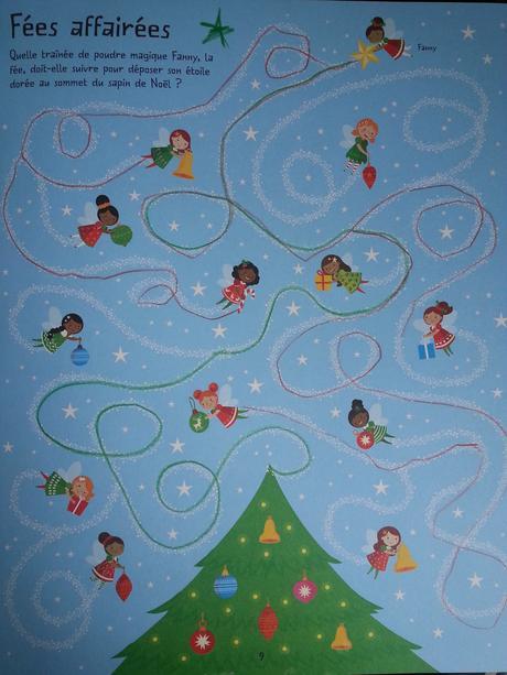 Jouer et découvrir #46 – Labyrinthes de Noël (Usborne – dès 5 ans)